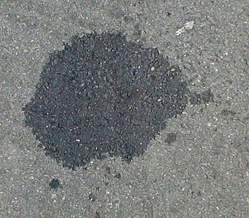 remove oil stain from concrete, asphalt, stone, driveway, parking lot