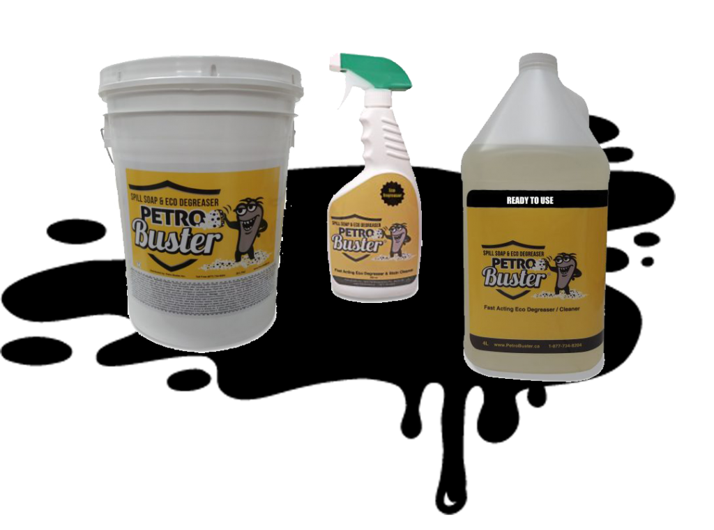 Clean Oil, Diesel, or Gas Spills and Stains Petro Buster